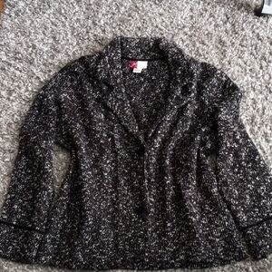 Black and White Tweed Jacket